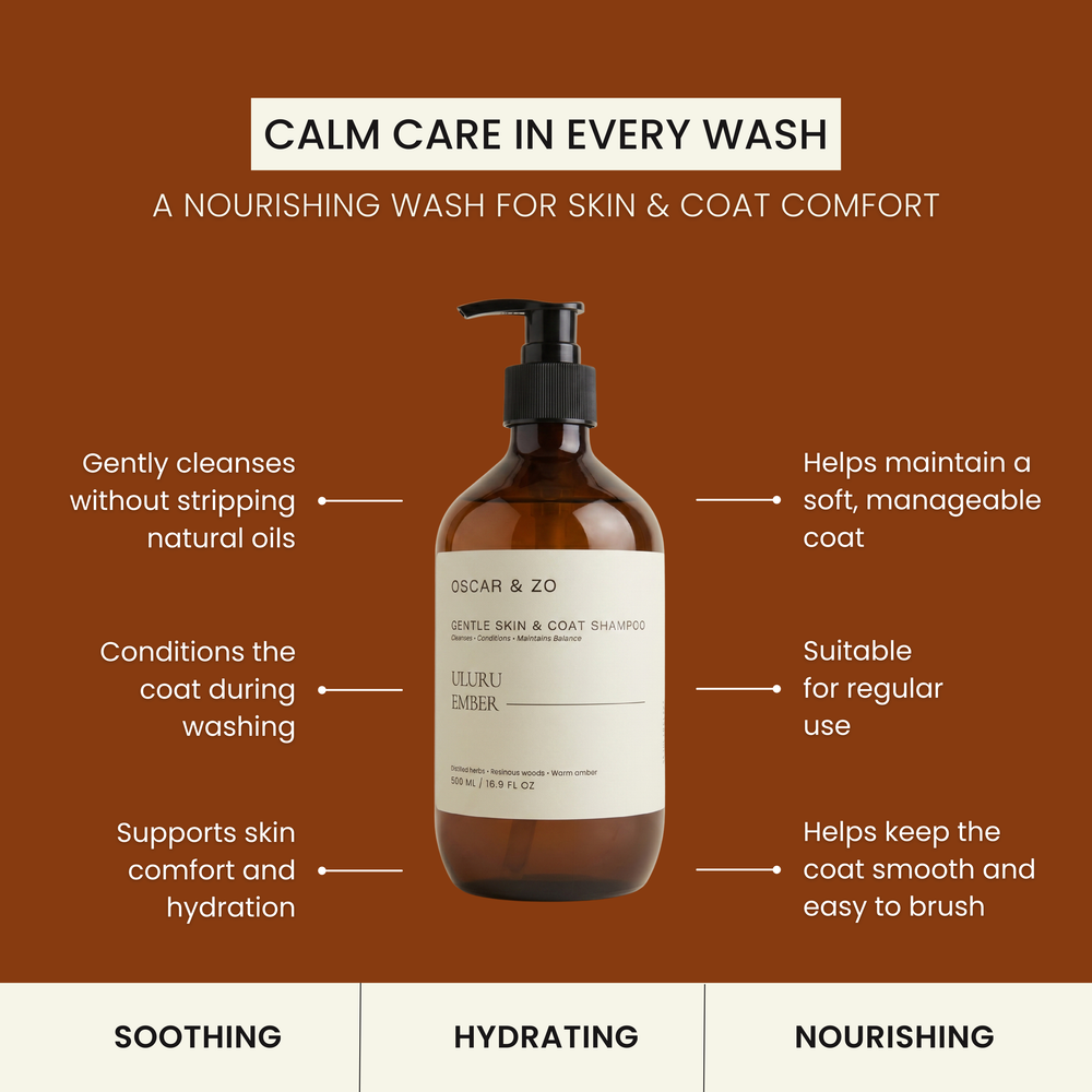 Oscar & Zo pet shampoo for dogs and cats