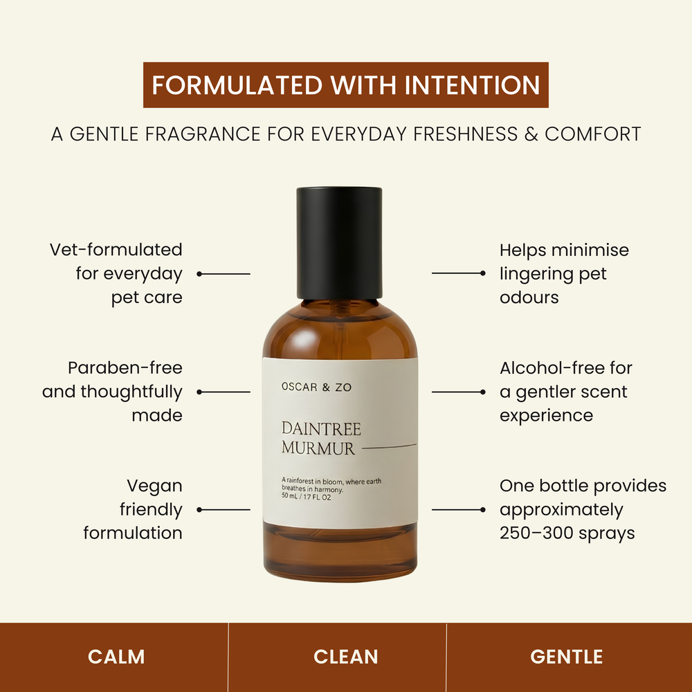 Oscar & Zo fragrance spray suitable for dogs and cats
